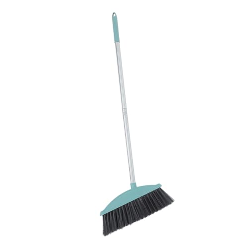 Healeved Sweep Broom Long Handle Plastic Cleaning Broom Gentle on Floors for Home and Garden