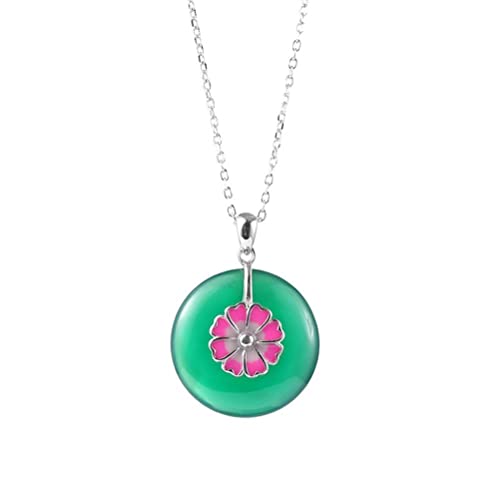 Collier en jade blanc et argent S925, le cadeau idéal pour femme