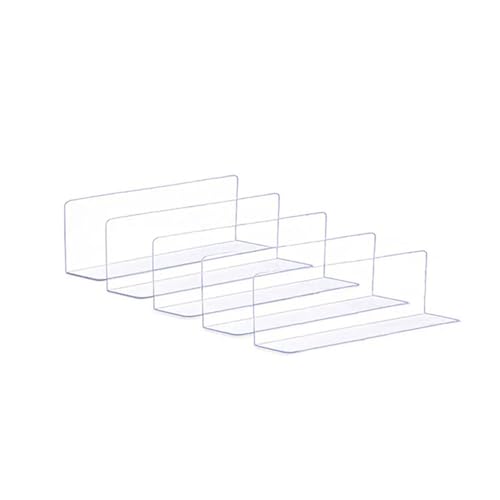 5PCS Sofa Bottom Dust Stopper PVC Anti-Drill Cat Baffle, Under Bed Blocker for Pets, Gap Bumper for Under Furniture Bed Dustproof Clear (Small)