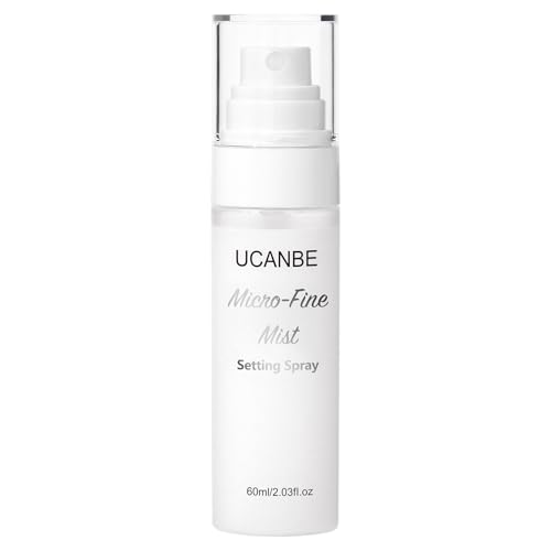 UCANBE Dewy Setting Spray for Makeup, Long Lasting Hydrating Make Up Finishing Spray for Face, Micro-Fine Mist Fixing Spray for Dewy Glow Finish, Lightweight & Waterproof for up to 16 Hours Wear