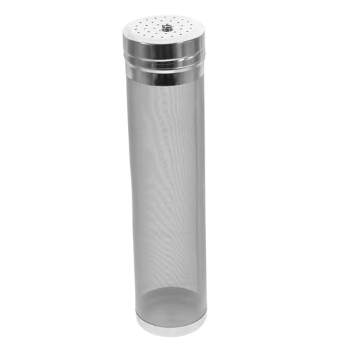 GRIRIW Stainless Steel Wine Filtering Tube Mesh Strainer for Home Brewing for Filtering Beer Wine Making Easy to