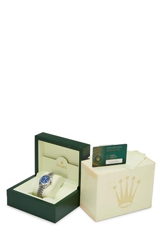 Pre-Loved Blue Stainless Steel Floral Dial Datejust 278274 31mm, Blue2