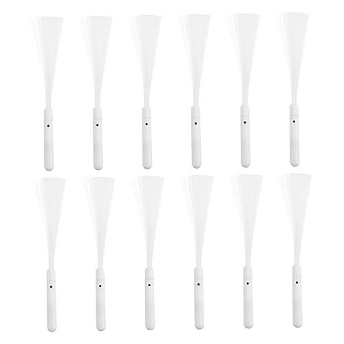 POPETPOP Fiber Optic Stick Glow Wand 12 Pcs Led Glow Sticks Bulk for Parties Events Boys and Girls Christmas Birthday Carnival