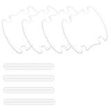 TIESOME 8 PCS Car Door Handle Anti-Scratches Sticker, Silicone Clear Car Door Handle Protector Durable & Waterproof Universal Cars Handles Protectors for Cars SUVs Trucks Sedans