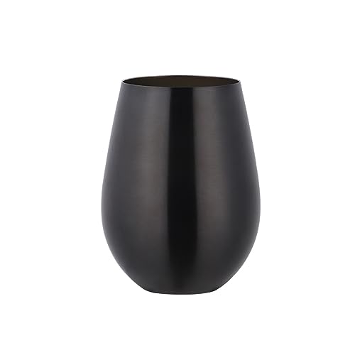 Taza de café de acero inoxidable divertida de 500ml vaso negro anticaídas para niños 2