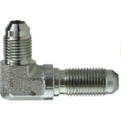 27018 Bulkhead 90 deg Union Elbow, 1/2 in 37 deg JIC Flared x 1/2 in 37 deg JIC Flared, Steel (2 Pack)
