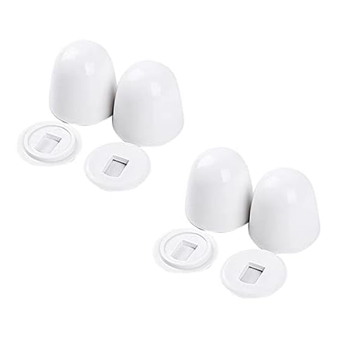 EDOBLUE Pack of 4 Universal Toilet Bolt Caps with Washers 1.44 Inch Toilet Bowl Bolt Caps Covers for Home School and Office Cover