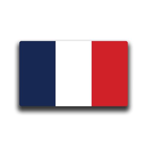 Image of World Country Flag Decal Stickers - Two Pack - for Cars Windows Bumpers Laptops Tablets Tumblers Cups Walls (France)