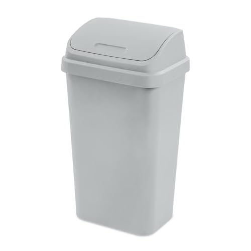Caneca de basura plástica 13 galones con tapa basculante