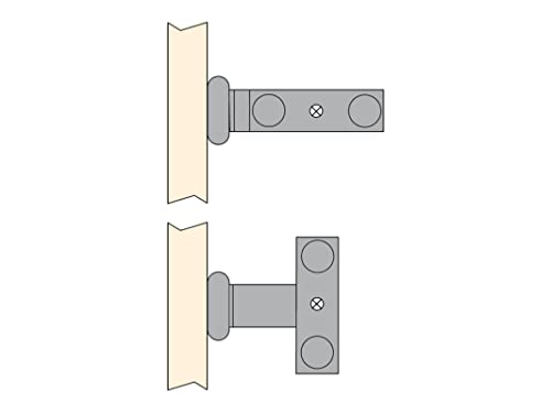 Porte-serviettes extensible Emuca 2 bras pour optimiser les petits espaces