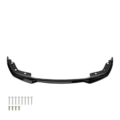 ZGGRB BMW 3シリーズ G20 G21 320i 330i M340i 2019-2022 Mスポーツ用フロントリップスポイラー ABSプラスチック製スプリッターバンパーチンボディキット(Glossy Black)