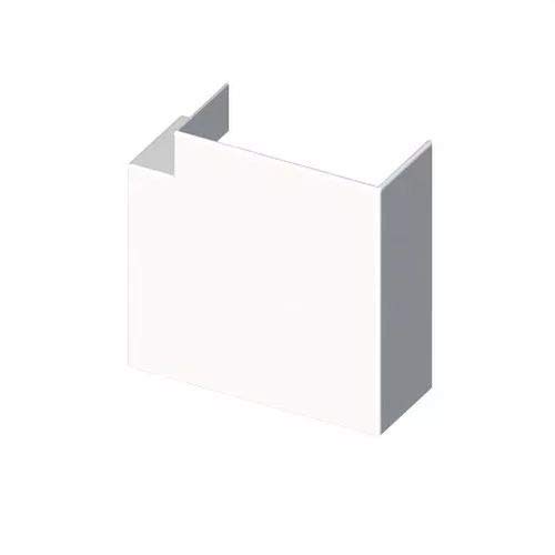Unex 78231-2 - Angulo plano pvc para 78031 u24x blanco nieve