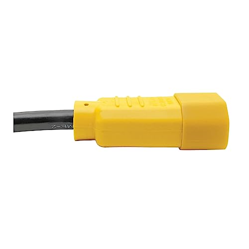 Cable de extensión C14 a C13 amarillo de 6 pies 15A 14AWG para rack 2
