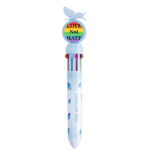 Stylo Transgender Bisexuals LGBT multicolore Love Not Hate pour célébrer la diversité