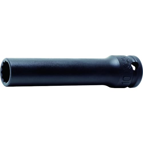Koken 13306M-17 3/8 inch (9.5 mm) SQ. Impact 12 Angle Deep Socket (Thin Wall) 0.7 inch (17 mm)
