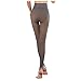 yiouyisheng Collants thermiques pour femme - Fausse jambe transparente - En polaire thermique - Extensible - Doublés, Noir 90 g, M