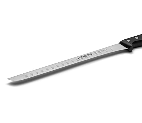 Arcos Carving Knife 11 Inch Stainless Steel. Ham Slicer Knife To Cut Ham And Meat. Ergonomic Polyoxymethylene Handle And 280Mm Blade. Series Universal. Color Black #TOP2
