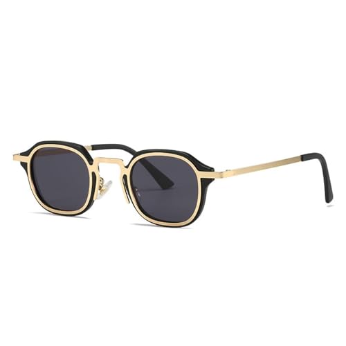 Lunettes de soleil rondes avec monture fine en métal et verres rétro chic
