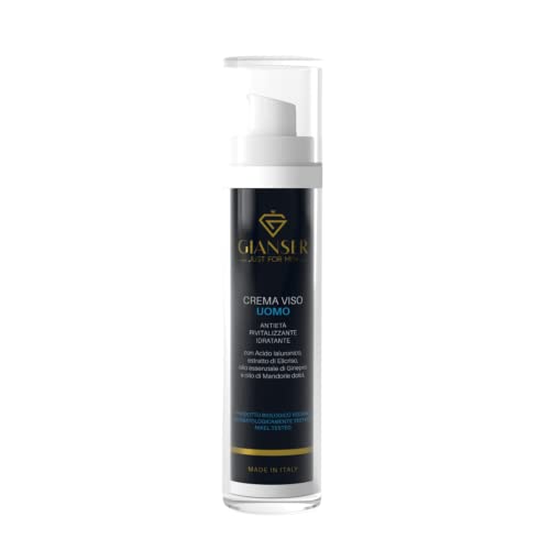 GIANSER just for men -Crema Facial Hombre Bio Vegana: Elimina Arrugas con Ácido Hialurónico,...