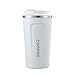 510 ML Tasse à café Thermos Pliable épaissie Grande Voiture Thermos Tasse Voyage Blanc 510 ML