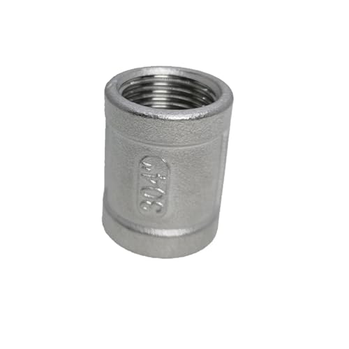 Conector de unión SS304 for tubería de agua recta con acoplamiento igual de 1/4 a 2 pulgadas, rosca hembra de acero inoxidable 304(1')