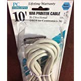 PC ConceptsParallel Printer Cable 10FT DB25M To Cent36M