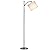 VEVOR Dimmable Floor Lamp, Color Temperature & Brightness Adjustable, Modern Standing Lamp with Remote Control, Foot Switch Floor Lamp for Living Room, Bedroom, Office(LED Bulb, Lampshade Included)