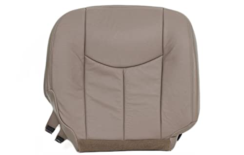 Richmond Auto Upholstery (Compatible with 2005 Chevy Silverado 2500HD 2500 HD LT LS Passenger Side Bottom Replacement Leather Seat Cover, Tan