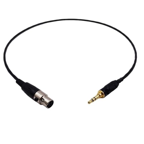 Cable de audio Jack 3.5mm a XLR hembra 50 cm con ángulo