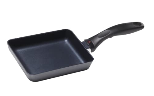 Image of Swiss Diamond Japanese Omelet Pan (Tamagoyaki) 5"x7" HD Nonstick Induction Diamond Coated Aluminum Dishwasher & Oven Safe Grey