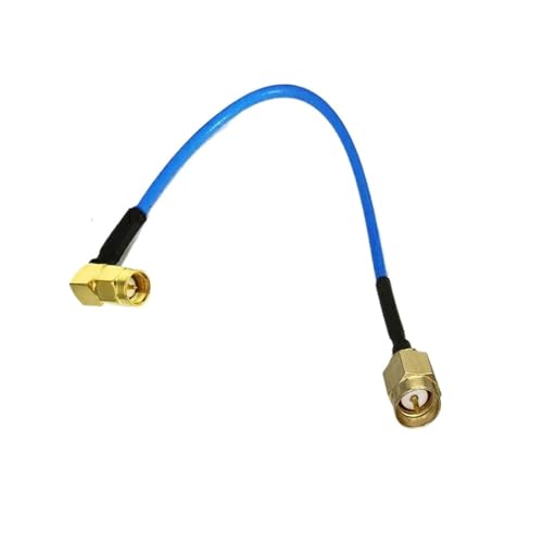 Câble coaxial semi-flexible RG405 SMA coudé 50 ohms pour antenne et routeur sans fil 20cm