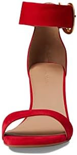 Aerosoles Women's Landon Heeled Sandal, Red Suede, 12 | Image 1
