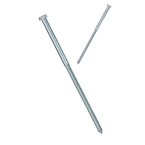 Image of Nuvo Iron - 1 /2-in x 10-in Hex Head Zinc Plated Galvanized Lag Bolt, 6 Pieces