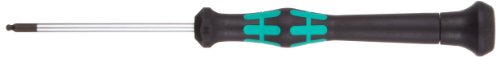 Image of Wera 05118092002 Kraftform Micro 2052 Ballhead Hexagon Electronics Precision Screwdriver, 2mm Head, 60mm Blade Length
