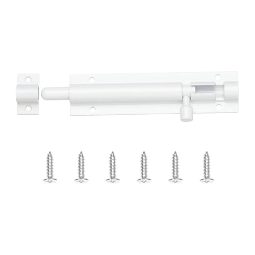 Boulon de porte de sécurité en aluminium laqué blanc mécanisme fluide