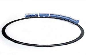 Image of Centy Toys Plastic Indian Passenger Train with Coaches & Railway Track, Pack of 19, Multicolour & Centy Toys Plastic Pull Back Metro Train, Number of Pieces: 1, Silver