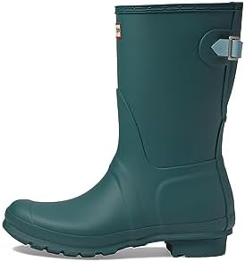 Hunter Original Short Back Adjustable Rain Boots Teal Tempo/Shifting Blue 8 M | Image 3