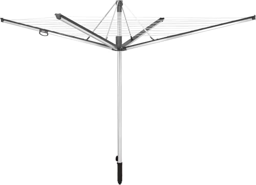 Leifheit Wäschespinne Linomatic 500 Plus, Wäscheschirm mit Leineneinzug für saubere Wäsche, höhenverstellbar, Wäscheständer...