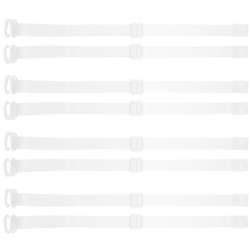 Holibanna 8 correas de talón transparentes elásticas para tacones altos, fijación de talón antideslizante, ajustable y cómoda manera de llevar para mujer para zapatos de tacón y sandalias