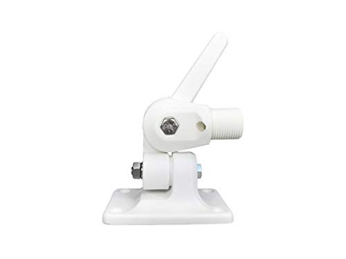 Image of Pactrade Marine Boat ABS Plastic Ratchet Mount Antenna Base with SS Bolts