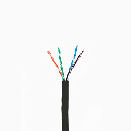 Cable Ethernet Cat6 Riser UTP 1000 pies Negro miniatura 2