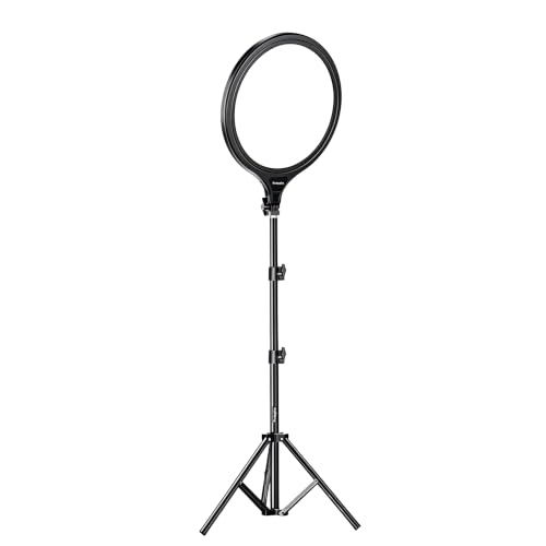 Image of Futopia 10-Inch LED Ring Light with Tripod Stand | 3 Color Modes (Warm, Cold & Mixed) | Dimmable 10W USB Powered Fill Light for YouTube, Live Streaming, Photoshoot & Video Recording