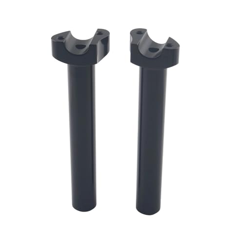Abrazaderas elevadoras de manillar de motocicleta con acabado mecanizado premium para Dyna y Softail