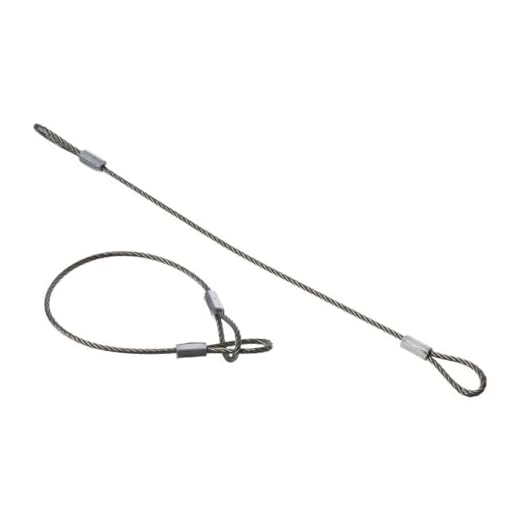 Durable Sliver 20cmx2mm Daily Stage Lights Rope Anti Detachment Rope Safety Security Cable Wire Double Loop(1PC-2mm)