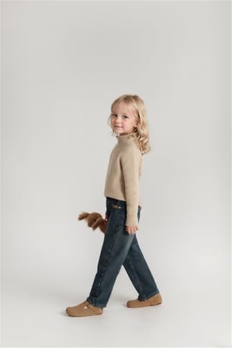 Girls Crewneck Sweaters Kids Fall Long Sleeve Cute Knit Pullover Tops 2-14 Years3