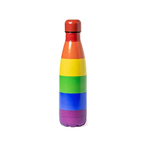 noTrash2003 Gourde isotherme en acier inoxydable avec motif arc-en-ciel LGBT/LGBTQIA+ Design Pride Tolérance montrer le drapeau avec une capacité de 790 ml