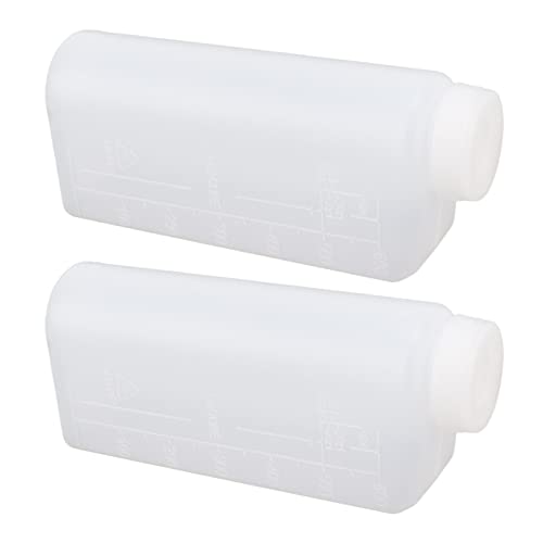 2 botellas de mezcla de aceite y gasolina de 2 tiempos de 600 ml, recipiente profesional para máquina de planchar de motosierra