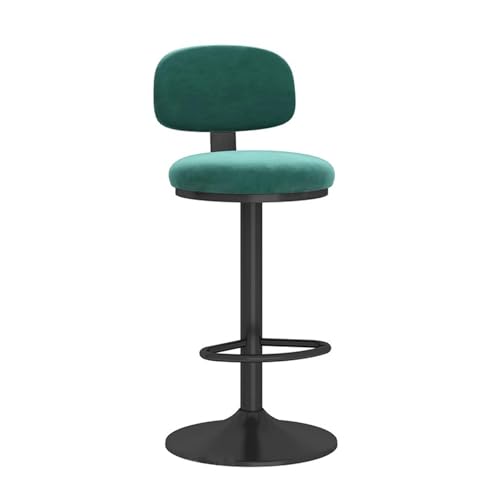 Tabourets de bar rembourrés avec repose-pieds et dossier pour table haute de maison