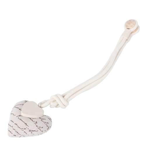 DOITOOL Boucle de Rideau Magnétique de Cœur, Coton Couleur Café, Attache sans Perçage pour Maison, Embrasse Décorative pour Maintien de Rideaux et...