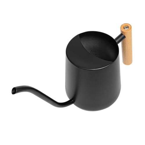 PartyKindom Regadera Inoxidable con y Mango de Madera Regadera Portátil para Riego de Plantas de Interior y Exterior Diseño Ergonómico Resistente y para Jardinería